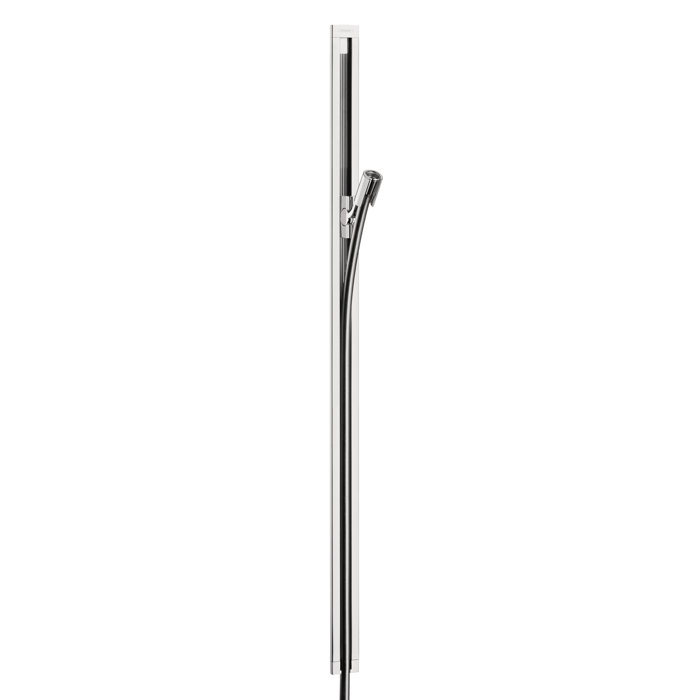 Raindance Unica S 36" Modern Chrome Wall Bar with Adjustable Holder