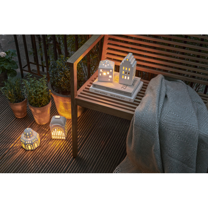 White Ceramic Scandinavian Hanging Candle Holder