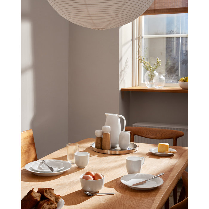 Hammershøi Contemporary White Porcelain 7.5" Dessert Plate