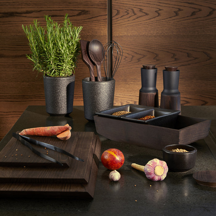 Large Dark Brown Thermo Ash Rectangular Cutting Board
