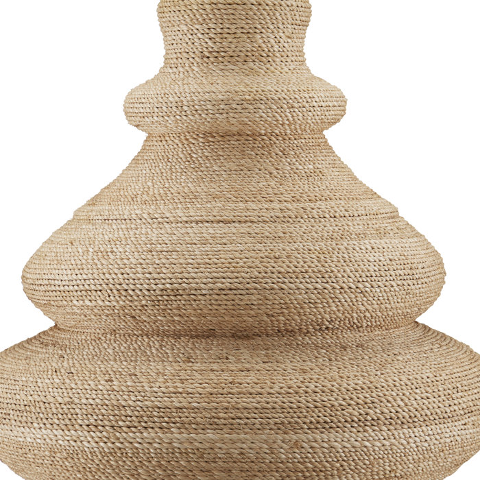 Natural Rope Table Lamp with Linen Shade