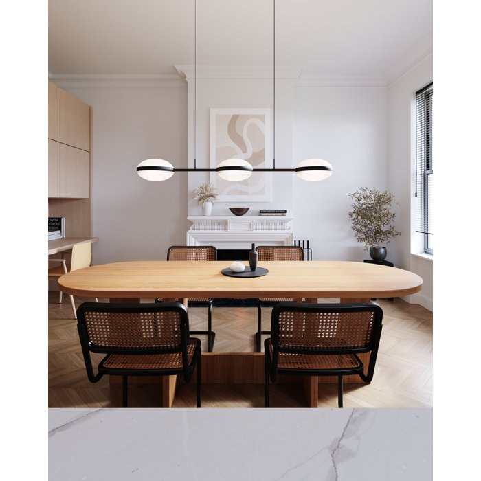 Gold and White Aluminum LED Indoor/Outdoor Pendant Light