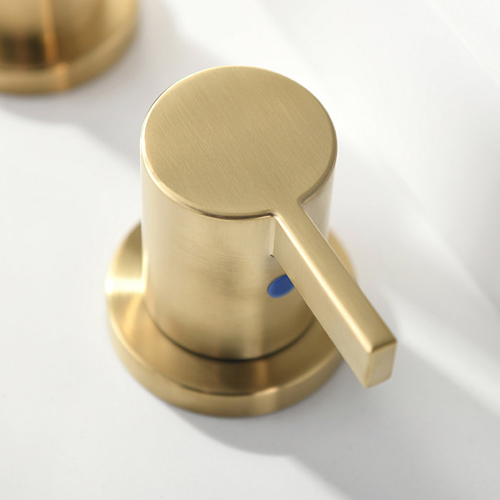Widespread 2-handle Bathroom Faucet with Drain Assembly