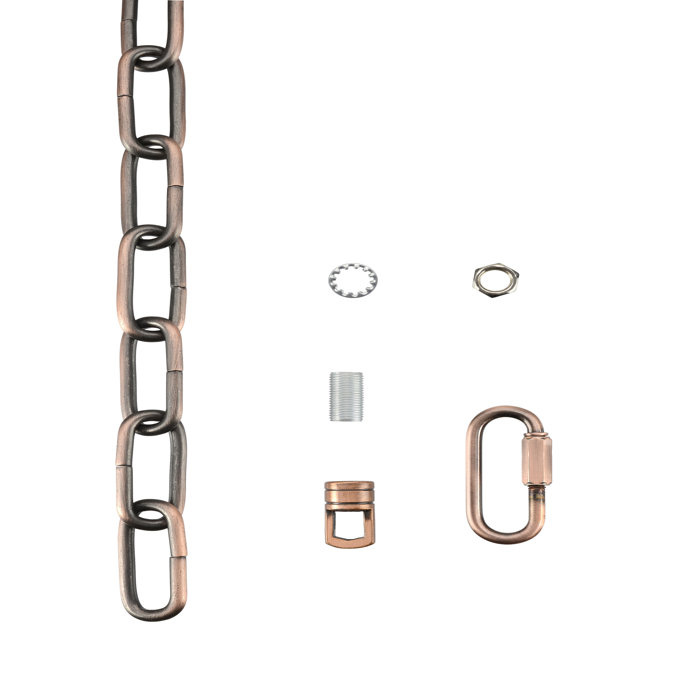 Bronze Heavy Duty 1-Foot Chain with Quick Link Connector