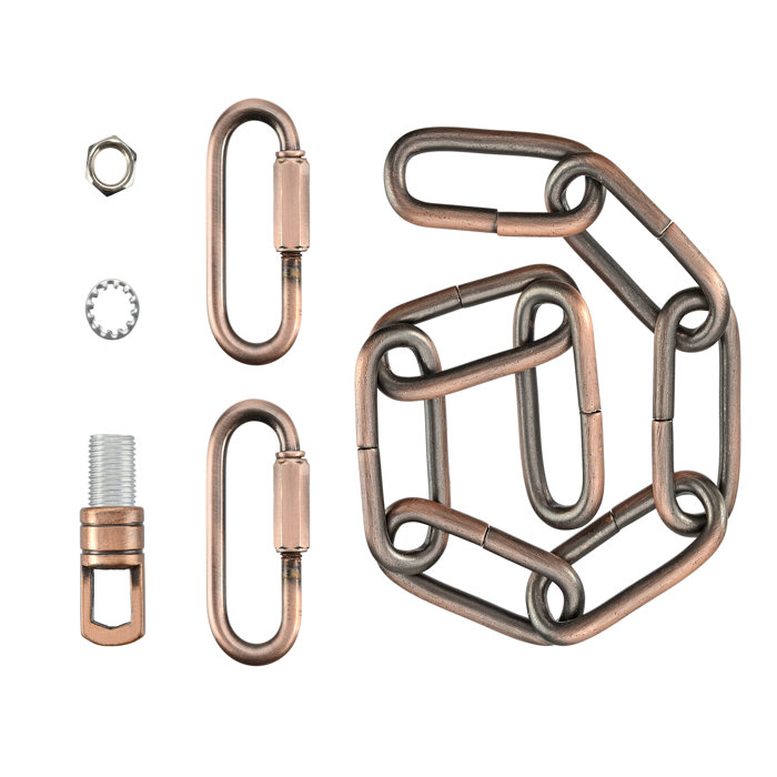 Bronze Heavy Duty 1-Foot Chain with Quick Link Connector