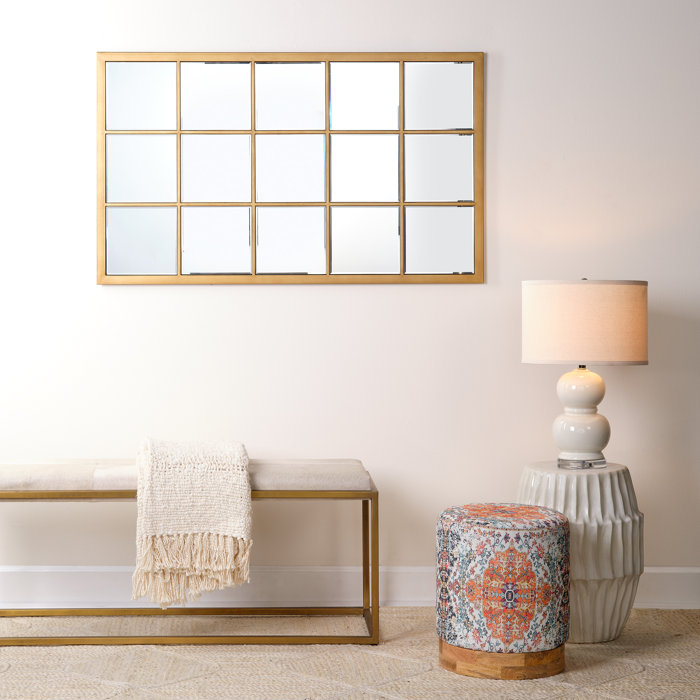 White Ombre Ceramic Drum Side Table