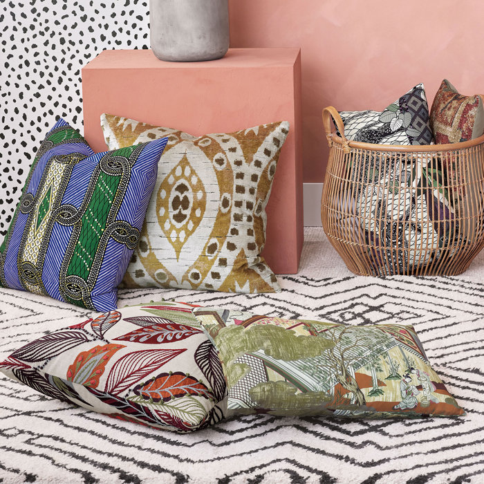 Studio 773 Lifestyle Ichika Ukiyo-E Decorative Pillow Cover & Insert