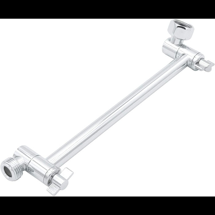 Adjustable Chrome Ceiling Shower Arm with Lock Joints