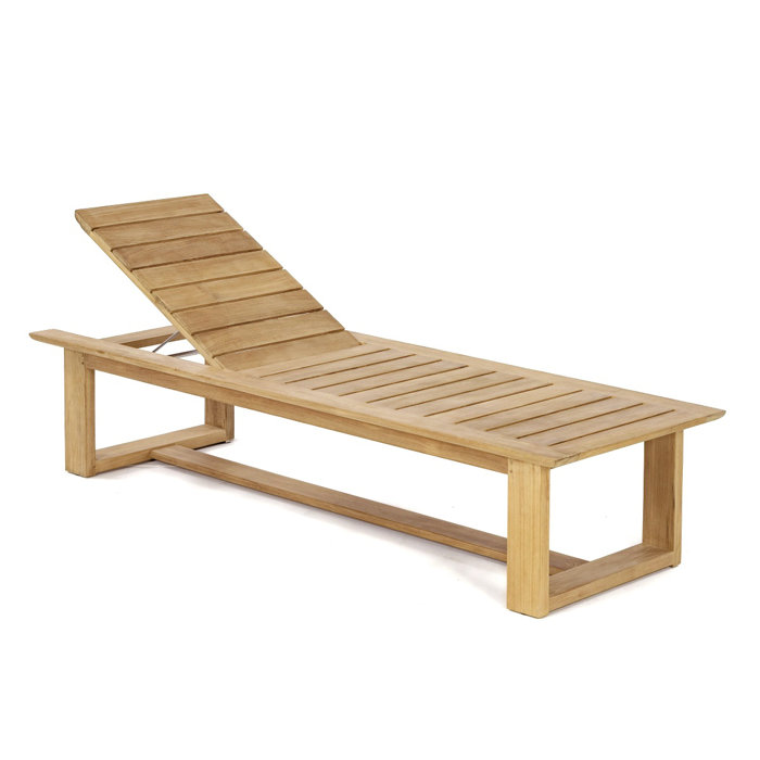 Westminster Teak Brown Solid Wood Outdoor Chaise Lounge Set