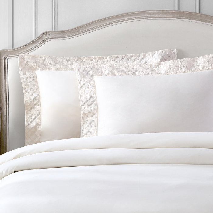 Light Blue Cotton Sateen Queen Duvet Cover Set