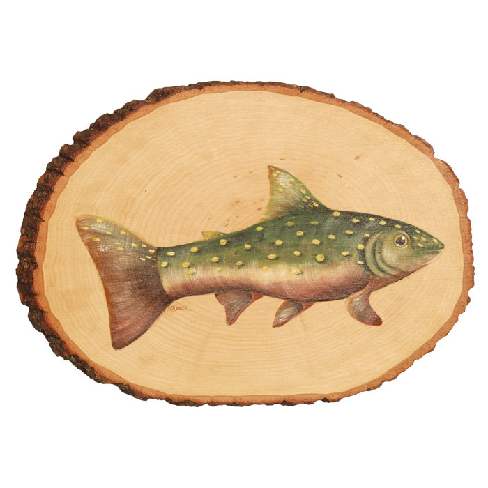 Natural Basswood Round Craft Plaque with Bark Edge