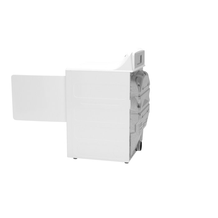 White Energy Star Electric Dryer with Drying Rack