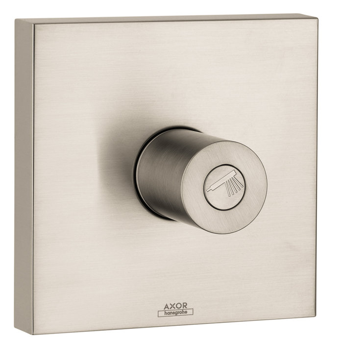 Brushed Nickel Modern Wall-Mounted Shower Trim