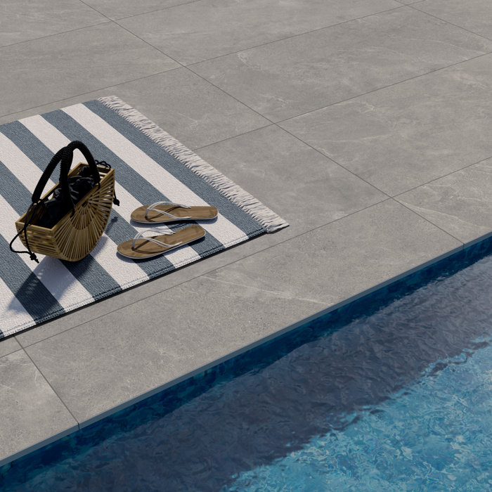 Silver Gray Large Format Matte Porcelain Tile with Water Protection