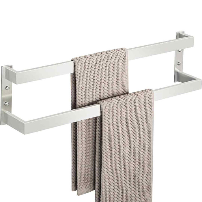 24" Brushed Nickel Stainless Steel Double Towel Bar