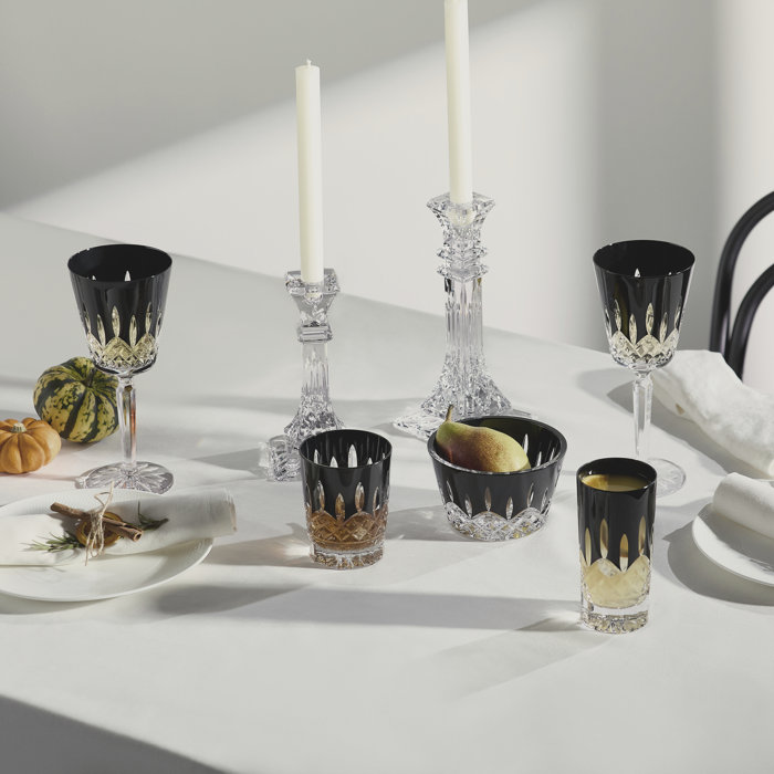 Lismore Black Crystal 5" Decorative Snack Bowl