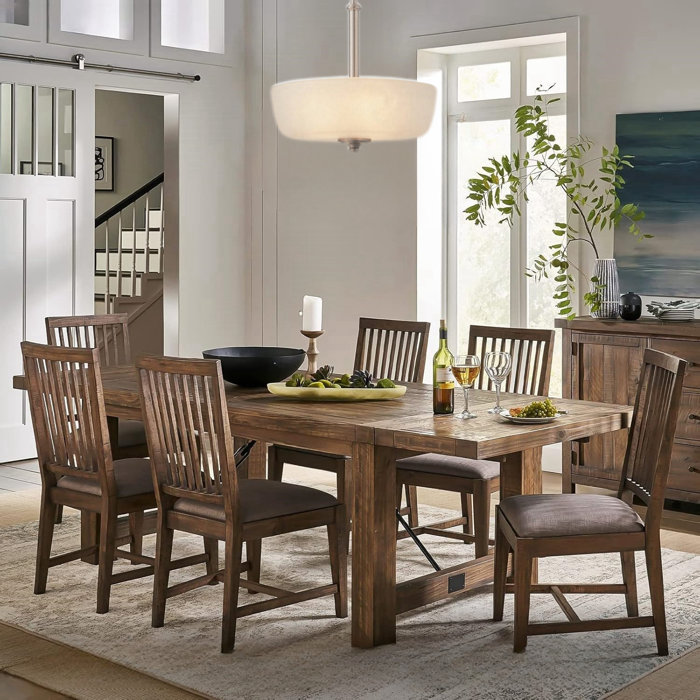 Brushed Nickel 3-Light Bowl Pendant with Frosted Glass Shade
