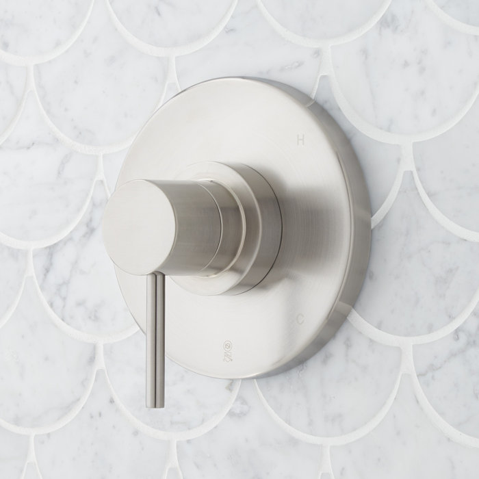 Brushed Nickel Rainfall Wall Mounted Tub and Shower Set