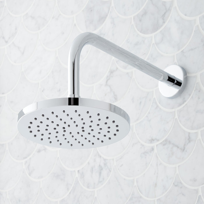 Chrome Rainfall Wall Mounted Tub and Shower Set