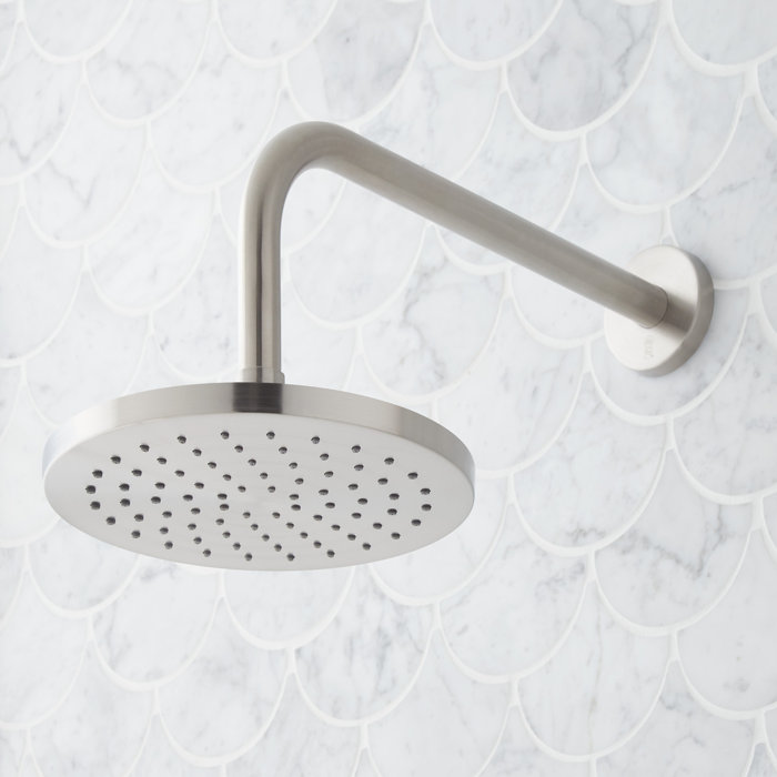 Brushed Nickel Rainfall Wall Mounted Tub and Shower Set