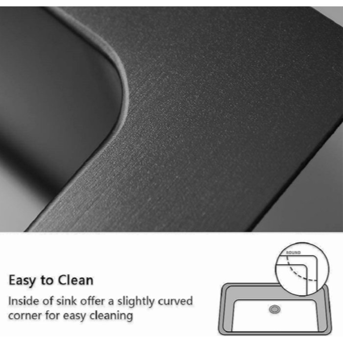 Black Stainless Steel Single Bowl Undermount Kitchen Sink with Grid and Strainer