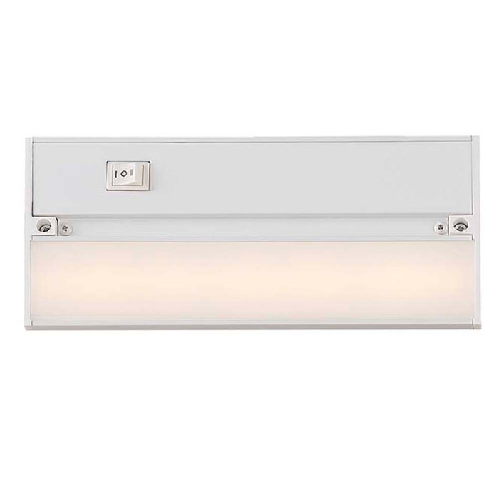 White Aluminum 9'' LED Under Cabinet Light Bar