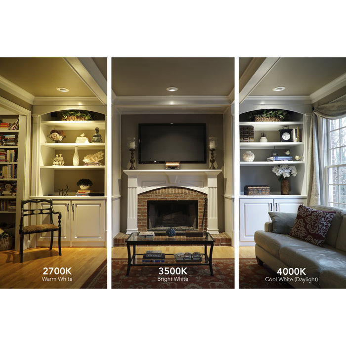 Sleek 2-Foot Integrated LED Wraparound Ceiling Light, 3500K Clear Shade