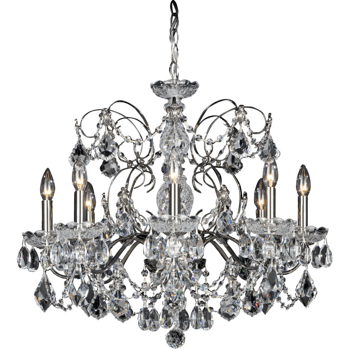 Black Pearl Heritage 8-Light Crystal Chandelier
