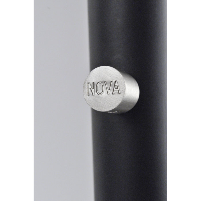 Luna Bella 92" Matte Black and Nickel Arc Floor Lamp