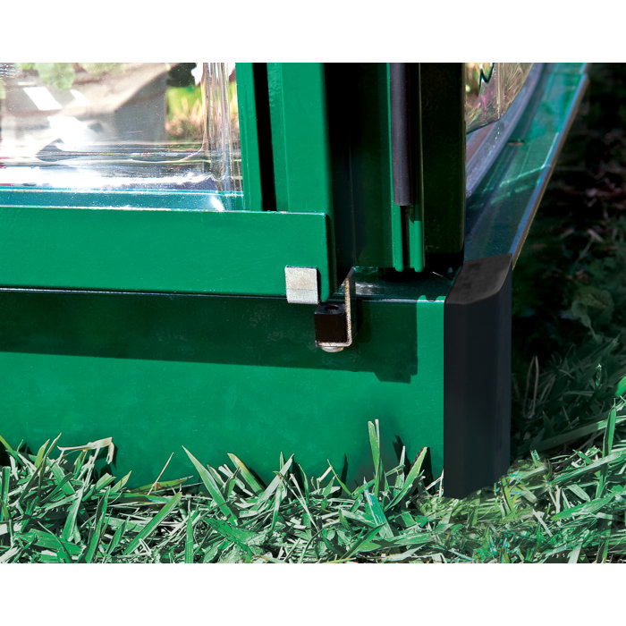 Hybrid 6' x 6' Green Aluminum Frame Greenhouse