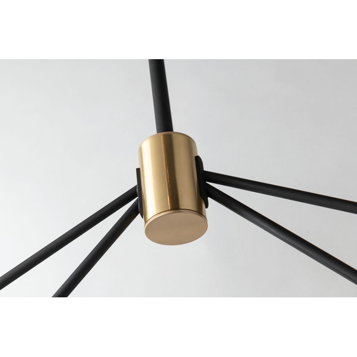 Raef Brass and Bronze Contemporary Wall Sconce