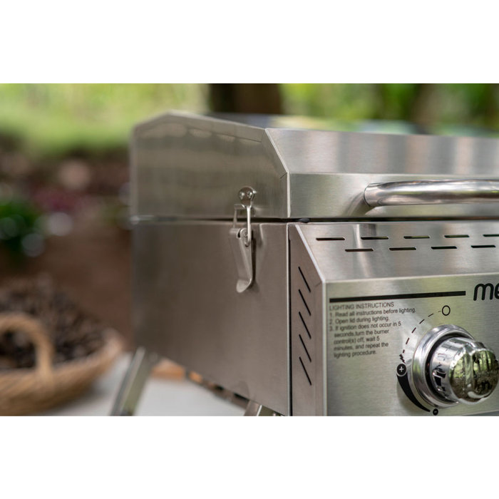 Megamaster Stainless Steel 2-Burner Portable Propane Gas Grill