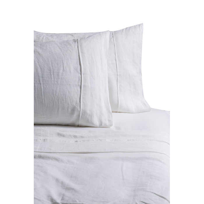 Ivory Queen Genuine French Linen Sheet Set