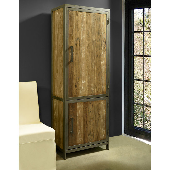 Island Estate Reclaimed Teak and Iron Cabinet