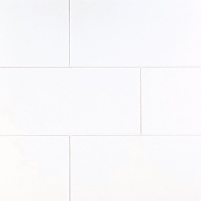 SaraMar White Subway Tile 48" x 96" Shower Wall Kit