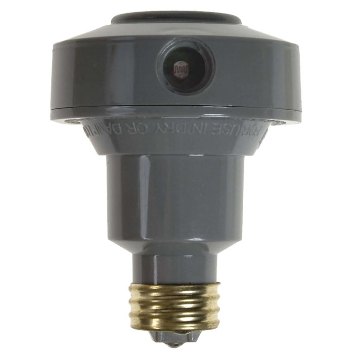 Gray Outdoor Photoelectric Flood Light Control