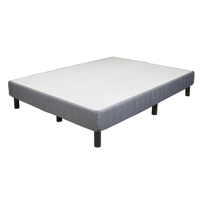 Twin Upholstered EnForce Metal Platform Bed Frame