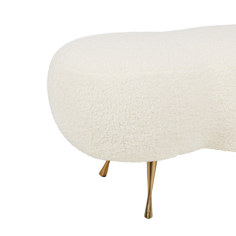 Alessia Contemporary Beige Metal Queen Headboard with Spindle Detail