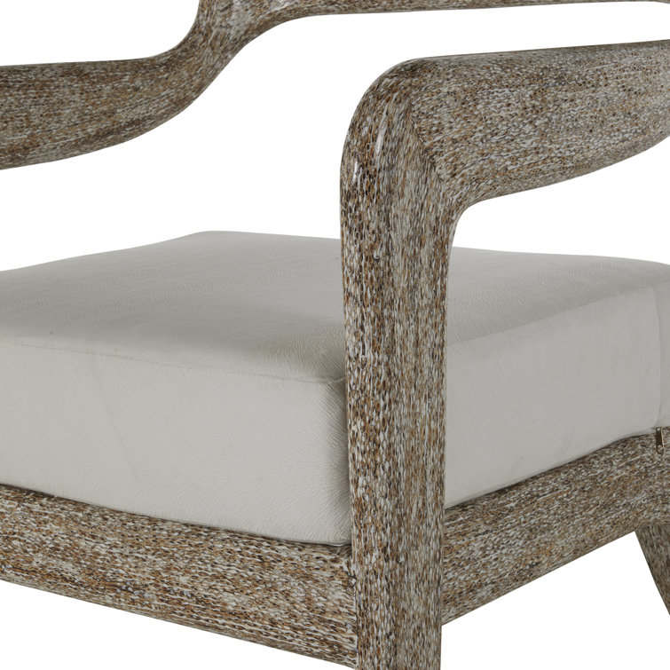 Gray Faux Fur Lounge Chair with Resin Frame
