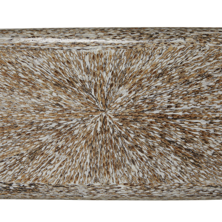 Gray Faux Fur Lounge Chair with Resin Frame