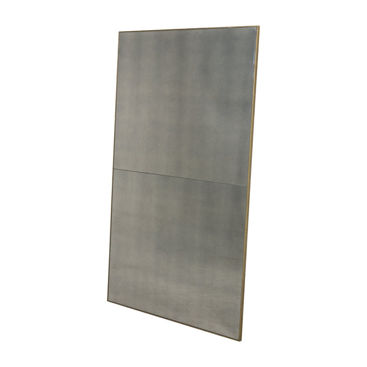 Transitional Talia Beveled 42"x68" Silver-Gold Accent Mirror