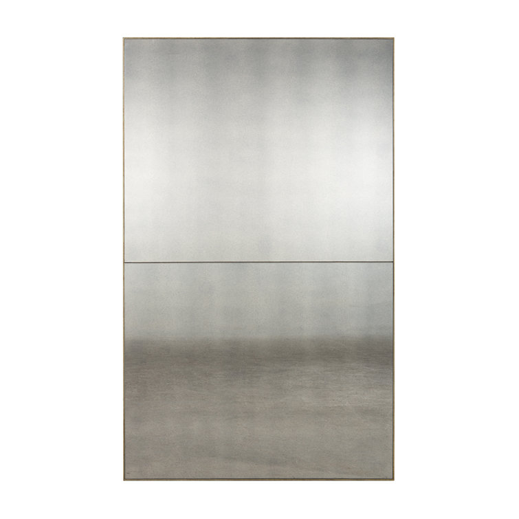 Transitional Talia Beveled 42"x68" Silver-Gold Accent Mirror