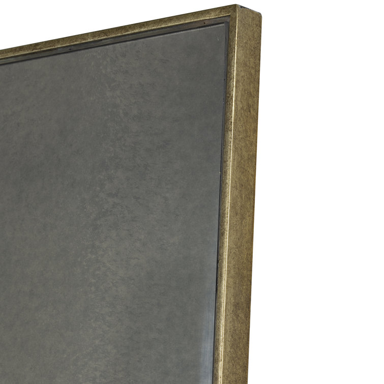 Transitional Talia Beveled 42"x68" Silver-Gold Accent Mirror