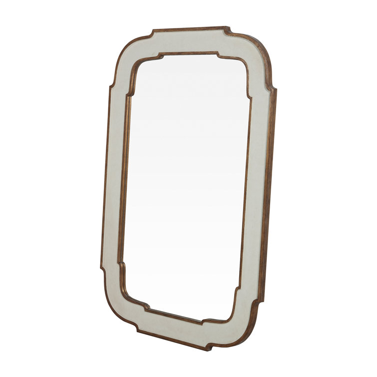 Joanie 40" x 60" Gold Framed Rectangular Wood Mirror