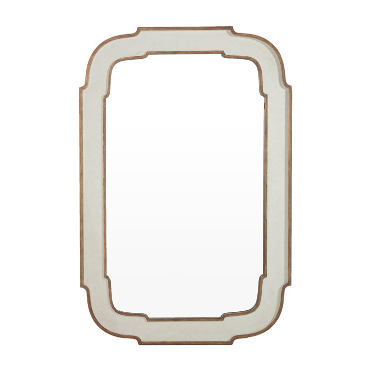Joanie 40" x 60" Gold Framed Rectangular Wood Mirror