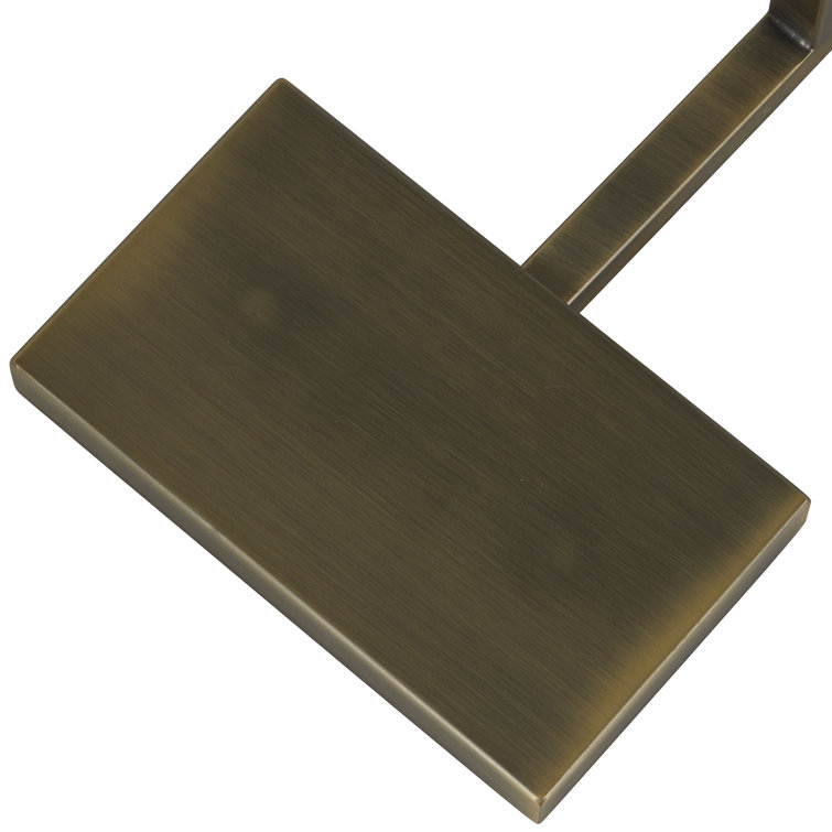 Gold and White Iron 52.75'' Floor Lamp