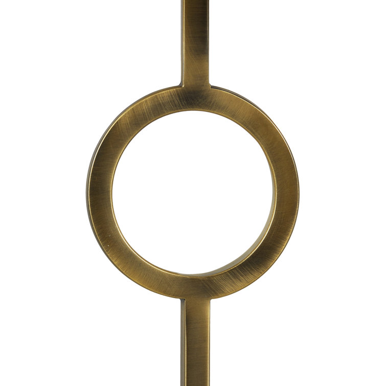 Kerry 35'' Gray and Gold Contemporary Marble Table Lamp