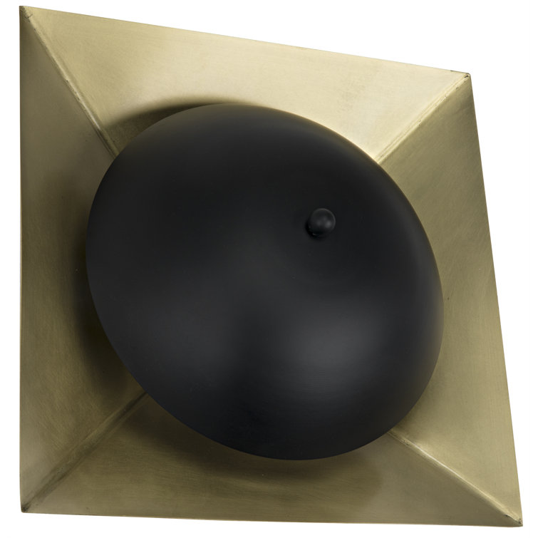 Agila Dual-Light Brass Finish Hardwired Sconce