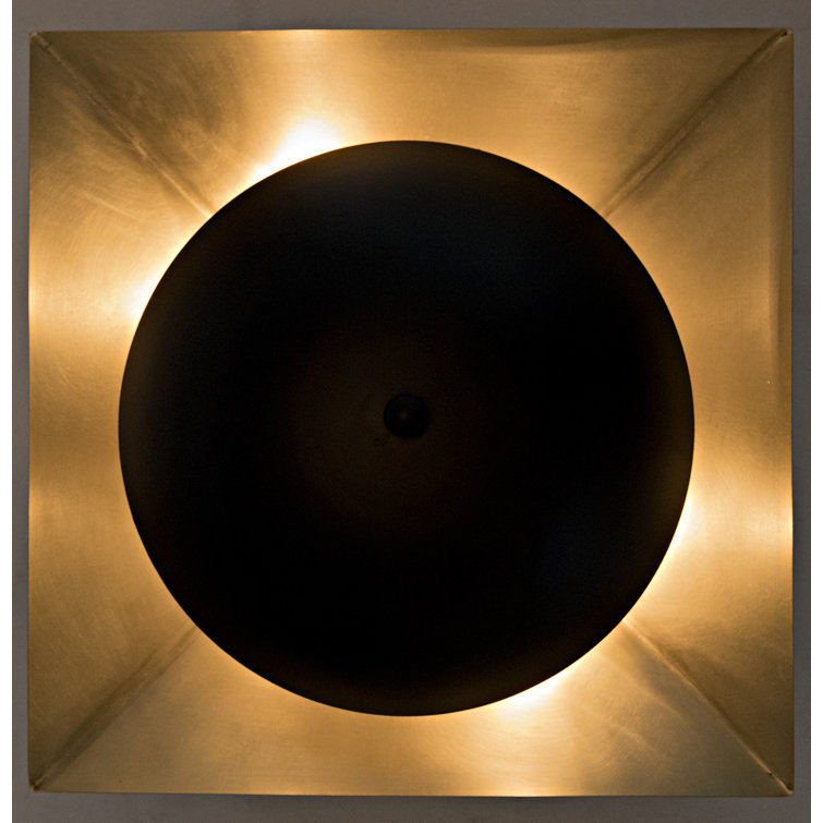 Agila Dual-Light Brass Finish Hardwired Sconce