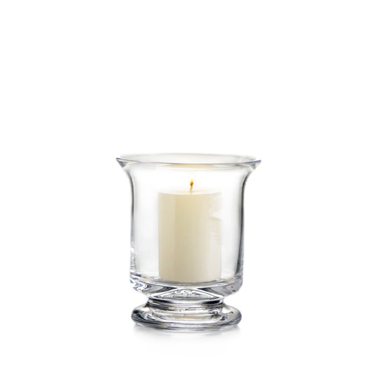 Small Clear Glass Hurricane Candle Holder